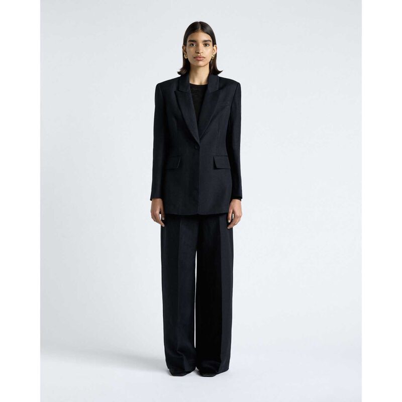 Cue Lustre Linen Blend Blazer image number 3